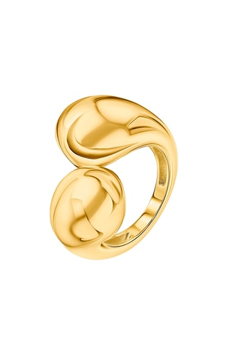 Bague - Argent plaqué or jaune