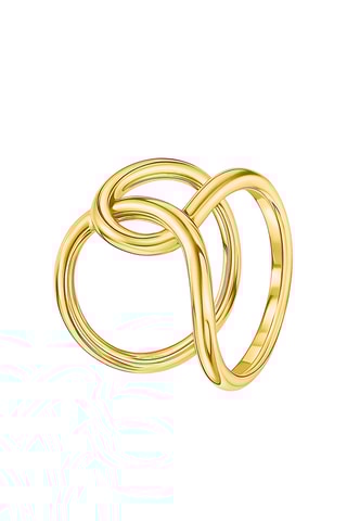 Bague - Argent plaqué or jaune