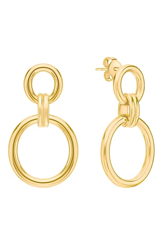 Boucles d'oreilles - Argent plaqué or jaune