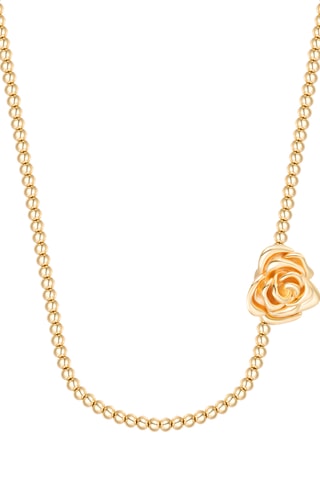 Collier - Argent plaqué or jaune
