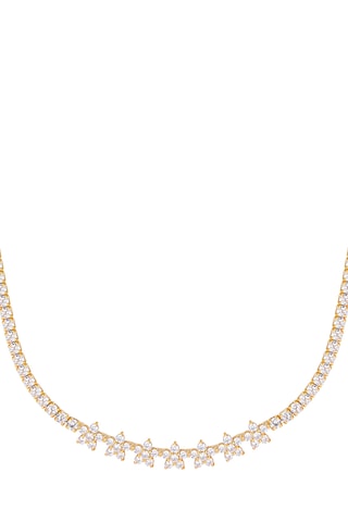Collier - Argent plaqué or jaune