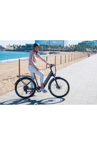 Elektrische Stadsfiets Ebike 28 PRO - Grijs en Zwart - 170 - 195 cm - tot 120 km