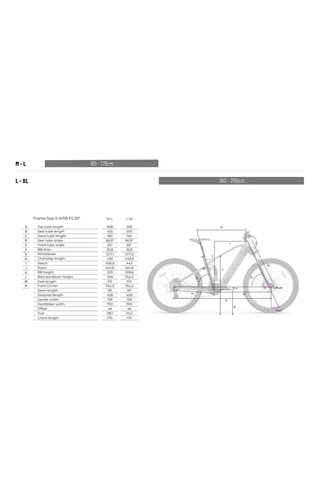 Elektrische Mountainbike EMTB - Grijs en Zwart - 180 - 200 cm - tot 120 km