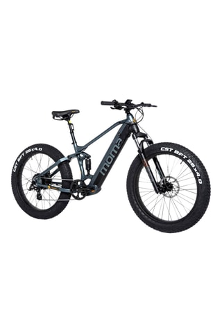 Elektrische Mountainbike E-FAT PRO - Grijs en Zwart - 160 - 195 cm - tot 120 km