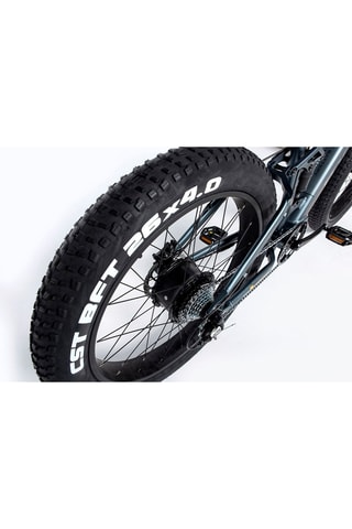 Elektrische Mountainbike E-FAT PRO - Grijs en Zwart - 160 - 195 cm - tot 120 km