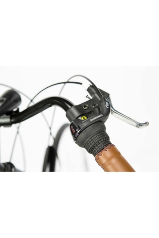 Stadsfiets City - Zwart en Bruin - 170 - 195 cm - 18 Snelheden