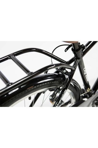 Stadsfiets City - Zwart en Bruin - 170 - 195 cm - 18 Snelheden