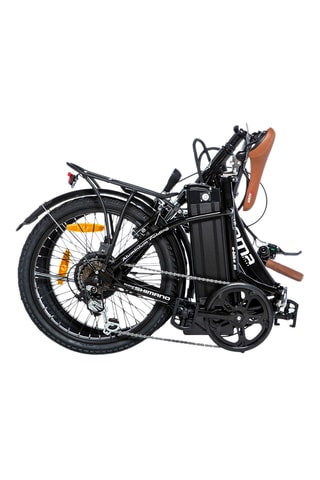 Inklapbare Stadsfiets Ebike 20.2 en Babydrager Bobike One Maxi 1P&EB-D - Zwart - 155 - 190 cm - 7 Snelheden