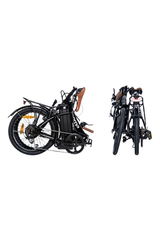Inklapbare Stadsfiets Ebike 20.2 en Babydrager Bobike One Maxi 1P&EB-D - Zwart - 155 - 190 cm - 7 Snelheden