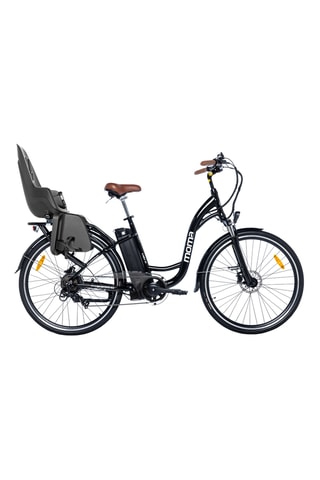 Inklapbare Stadsfiets Ebike 28.2 en Babydrager Bobike One Maxi EB-D - Zwart - 170 - 195 cm - tot 80 km