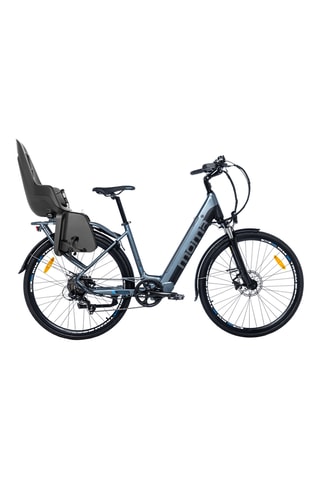 Elektrische Fiets Ebike 28.2 en Babydrager Bobike One Maxi EB-D - Blauw en Zwart - 170 - 195 cm - 7 Snelheden