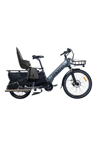 Elektrische Cargobike en Zitje Bobike One Maxi EB-D - Grijs