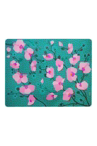 Snijplank van gehard glas Commy Orchid bleu