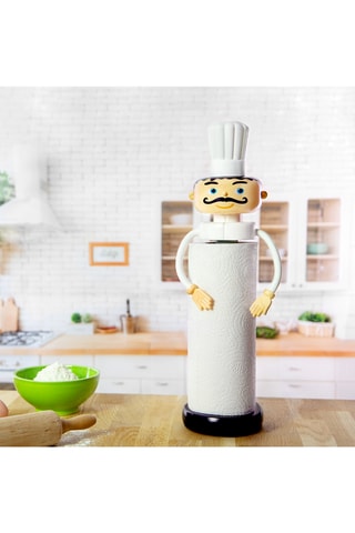 Keukenrolhouder Chef2! - Wit en Zwart