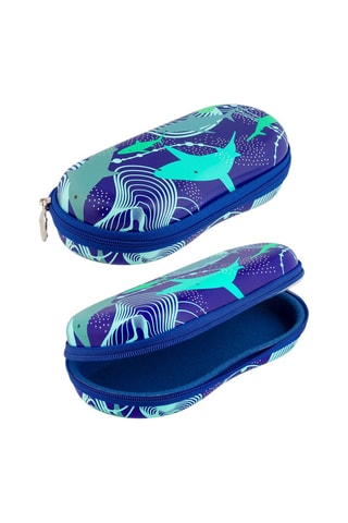 Brillenkoker EGC Voyage Shark- Blauw