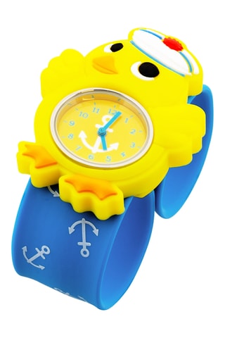 Siliconen Quartz Horloge Time Animal - Geel
