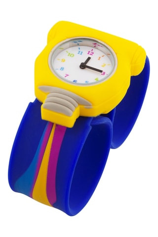 Siliconen Quartz Horloge Funny Time - Zwart