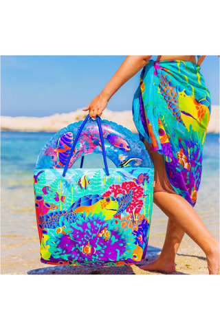 Shopper  My daily bag 2 Fluocean- Blauw en Groen - Blauw en groen