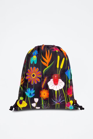 Zwemtas Swin Ds Jardin Fleuri- Zwart en Geel - Geel en zwart