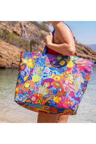 Shopper - Koningsblauw - Multicolor