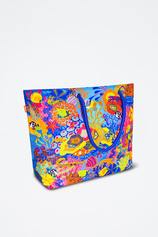 Shopper - Koningsblauw - Multicolor
