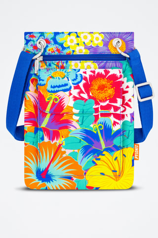 Schoudertas Bes'art - Indigoblauw en geel - Multicolor