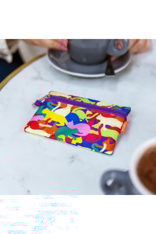 Portemonnee - Paars - Multicolor