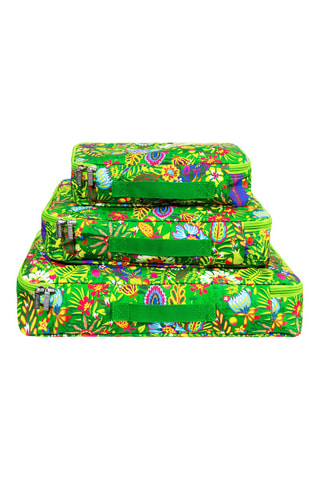 3 clutches - Donkergroen - Groen