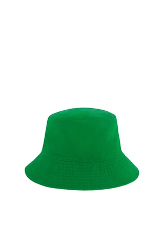 Dubbelzijdig Bobhoedje Bobby - Groen en Rood - Rood