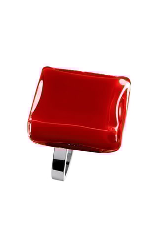 Ring Carré - Rood