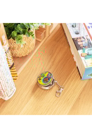 Sleutelhanger 2-in-1 Cend'art 2 - Zilverkleurig en Geel - Geel