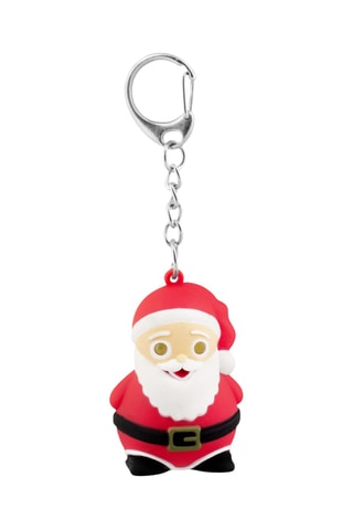 Ledsleutelhanger Santa - Rood en Wit - Rood