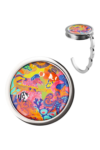 Tashouder - Oranje en Zilverkleurig - Multicolor