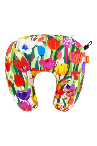 Reiskussen Pilow Pilow - lichtgroen en rood - 39 x 31 x 15 cm - Multicolor