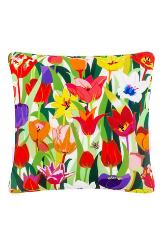 Reiskussen Pilow Pilow - lichtgroen en rood - 39 x 31 x 15 cm - Multicolor