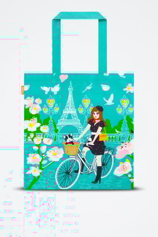 Tote bag Street Art 2 - Ciel - Bleu