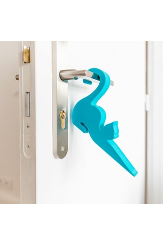 Deurstopper Le Chatporte - 10,2 x 5 x 8,6 cm - Blauw