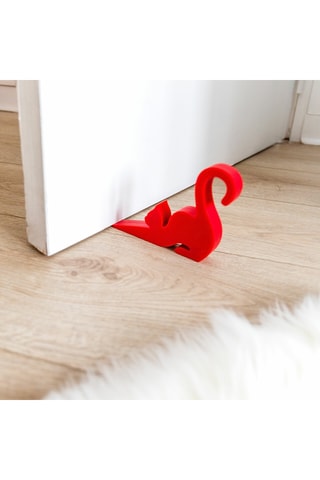 Deurstopper Le Chatporte - 10,2 x 5 x 8,6 cm - Rood