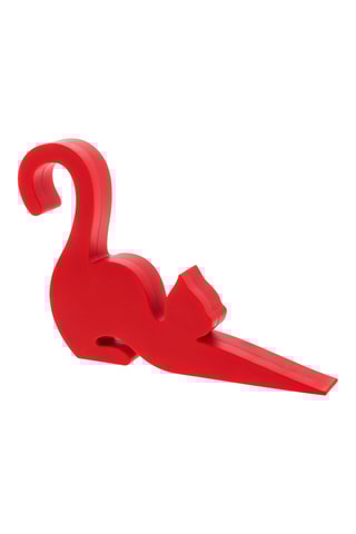 Deurstopper Le Chatporte - 10,2 x 5 x 8,6 cm - Rood