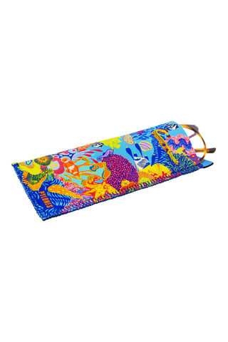Etui à lunettes Neocase - Ciel et jaune - 17 x 7 cm