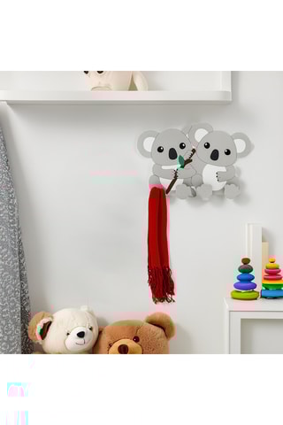 Houten Kapstok Zoohook - 42 x 27,5 x 1 cm - Grijs