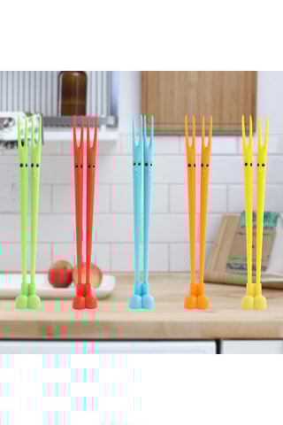 5 Paar Chinese Eetstokjes 2-in-1 - 20 cm