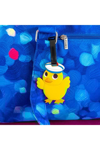 Etiquette à bagage Ani-luggage - 15 x 8,5 x 0,4 cm - Jaune