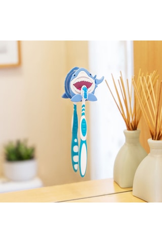 Porte-brosses à dents Ani-toothi - 5 x 6 x 3,6 cm - Bleu cobalt