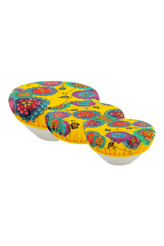 3 Deksels Charlotte - 25, 20 en 15 cm- Geel en Groen