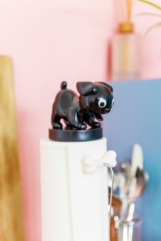 Keukenrolhouder Clean'up - 34 x 12 cm - Zwart