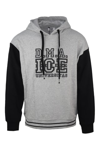 Sweater met capuchon - Gemêleerd Lichtgrijs