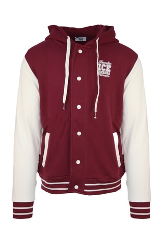 Baseball jasje met Capuchon - Bordeauxrood