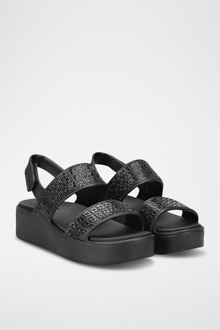 Sandales compensées Aura - Noir