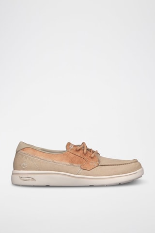 Chaussures bateau On The Go - Beige et marron